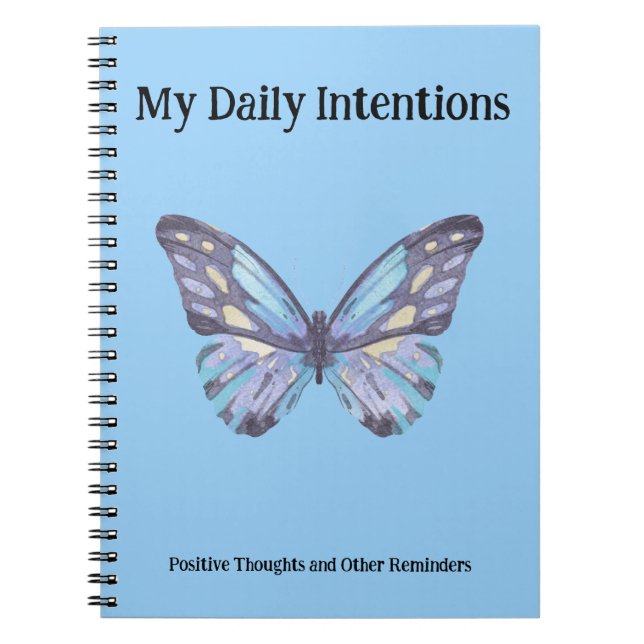 Carnet Mon intention quotidienne et autres rappels Papill (Devant)