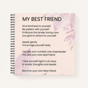 Carnet Mon meilleur ami Encouragement Poème Poésie