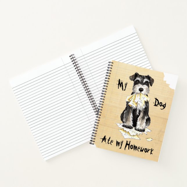 Carnet Mon Mini Laboratoire Schnauzer A Mangé Mes Mains (Intérieur)