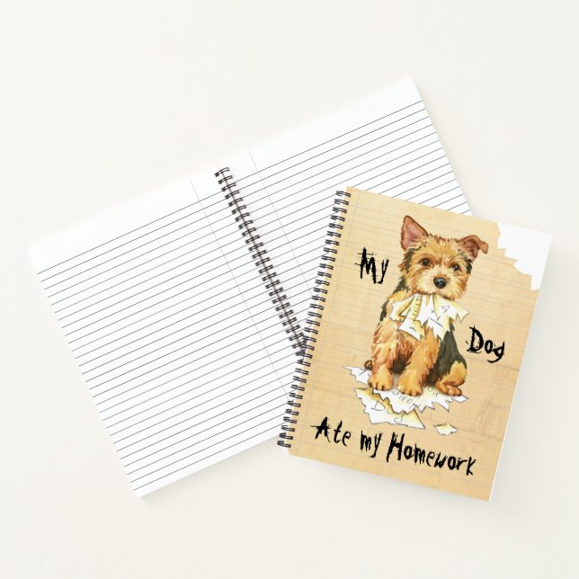 Carnet Mon Norwich Terrier A Mangé Ma Maison (Intérieur)