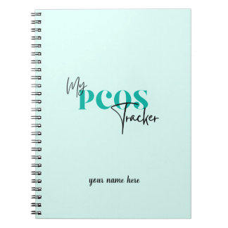 Carnet Mon PCOS Turquoise Tracker Syndrome ovarien polyky