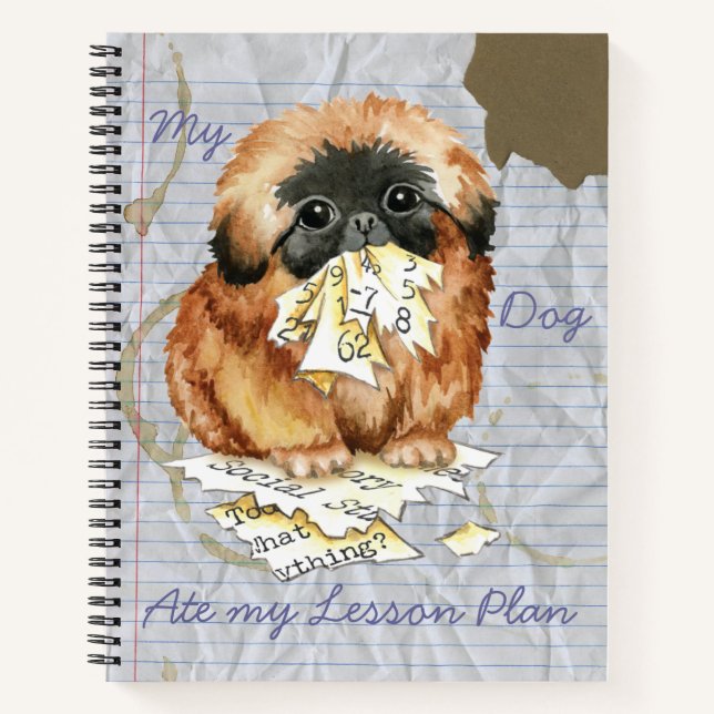Carnet Mon Pekingese Mange Mon plan de leçon (Devant)
