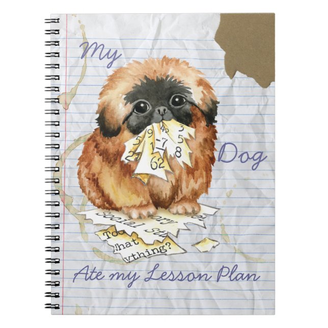 Carnet Mon Pekingese Mange mon plan de leçon (Devant)