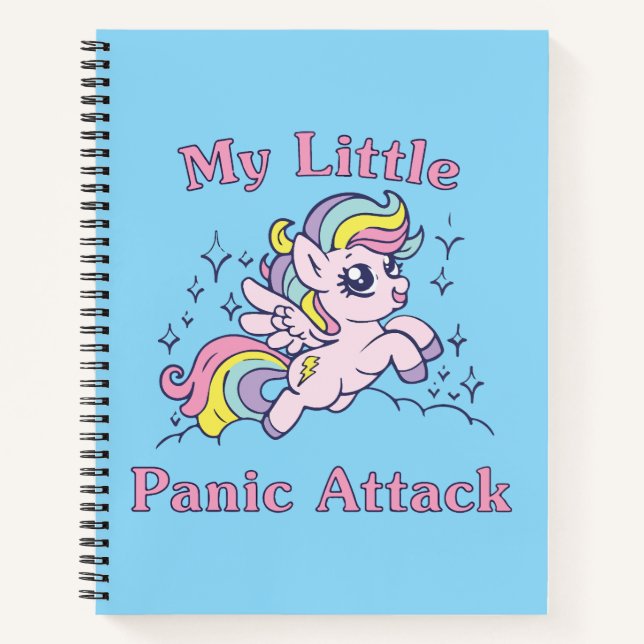 Carnet Mon petit licorne de crise de panique (Devant)