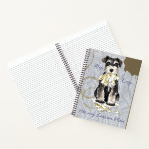 Carnet Mon petit Schnauzer a mangé mon plan de leçon