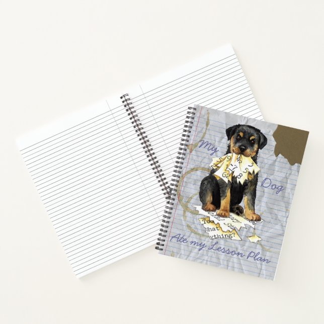 Carnet Mon plan de leçon de Rottweiler (Intérieur)