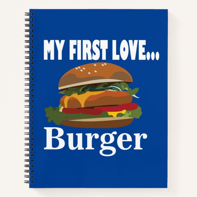 Carnet Mon premier Burger d'amour (Devant)
