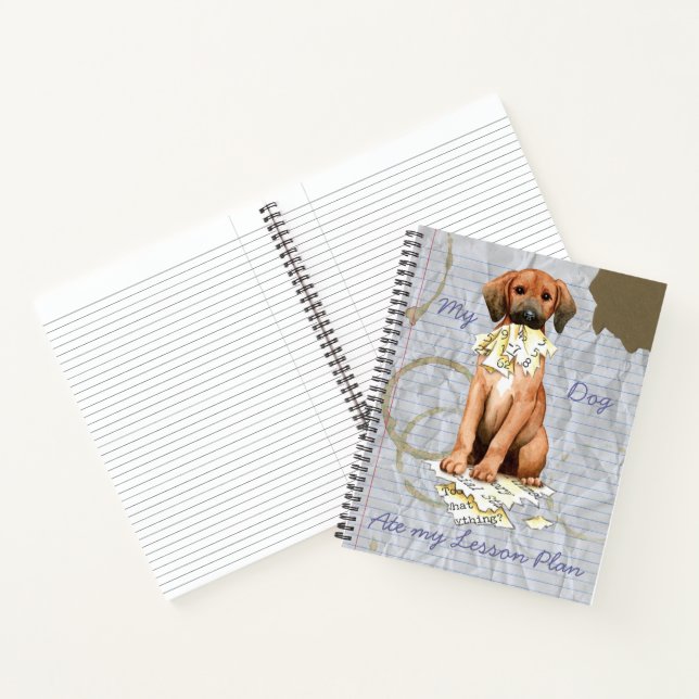 Carnet Mon Redbone a mangé mon plan de leçon (Intérieur)