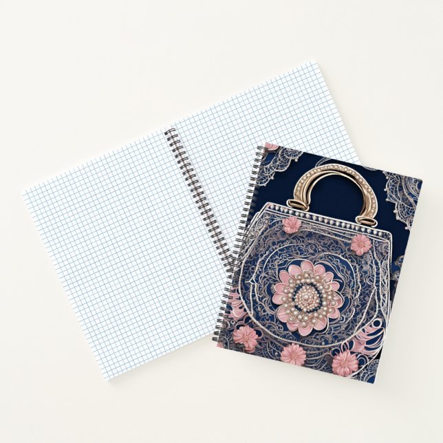 Carnet Mon sac bleu AI art (Intérieur)