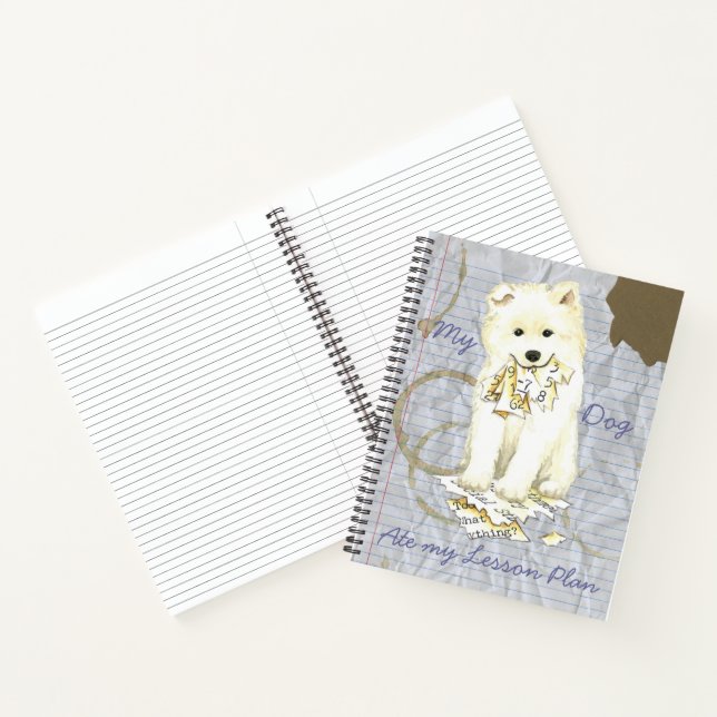 Carnet Mon Samoyed Ate mon plan de leçon (Intérieur)