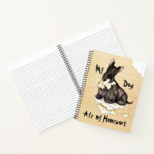 Carnet Mon Scottie A Mangé Mes Devoirs