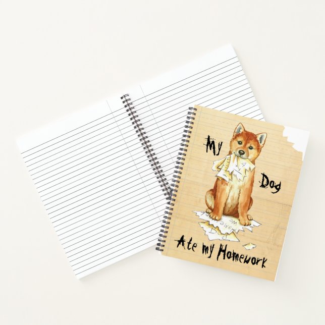 Carnet Mon Shiba Inu A Mangé Mes Devoirs (Intérieur)