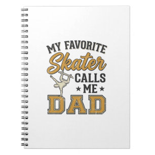 Carnet Mon skateur préféré m'appelle Papa Vintage Shirt_1