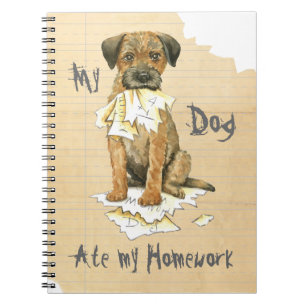 Carnet Mon Terrier frontalier a mangé mes devoirs