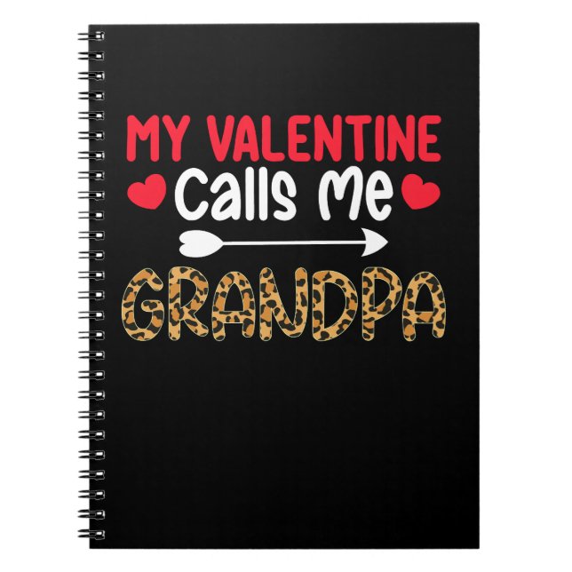 Carnet Mon Valentin m'appelle Grand-Père Léopard Buffle (Devant)