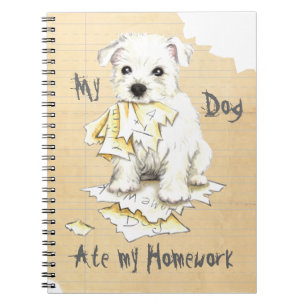 Carnet Mon Westie A Mangé Mes Devoirs