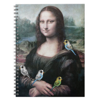 Carnet Mona Lisa et perruches