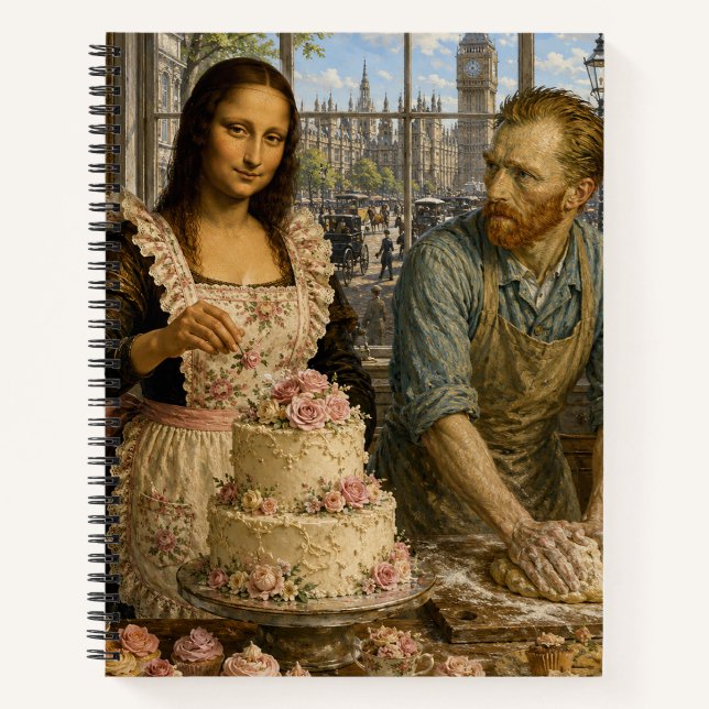 Carnet Mona Lisa & Van Gogh Bake Off (Devant)
