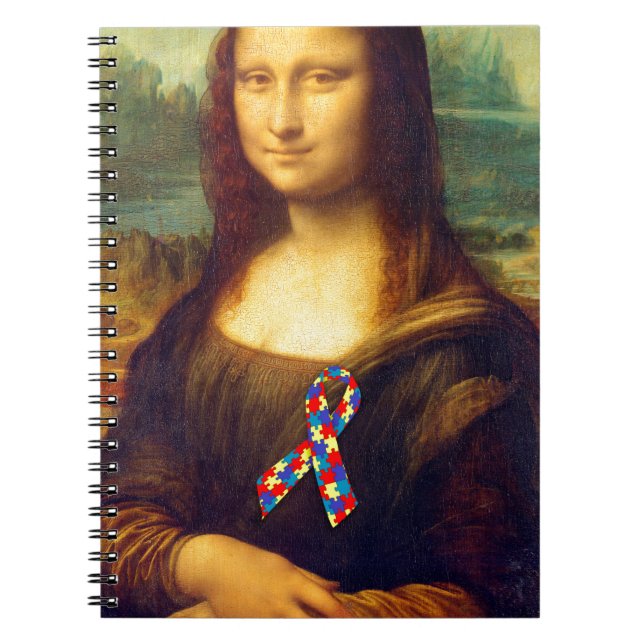 Carnet Mona Lisa With Puzzle Ribbon (Devant)