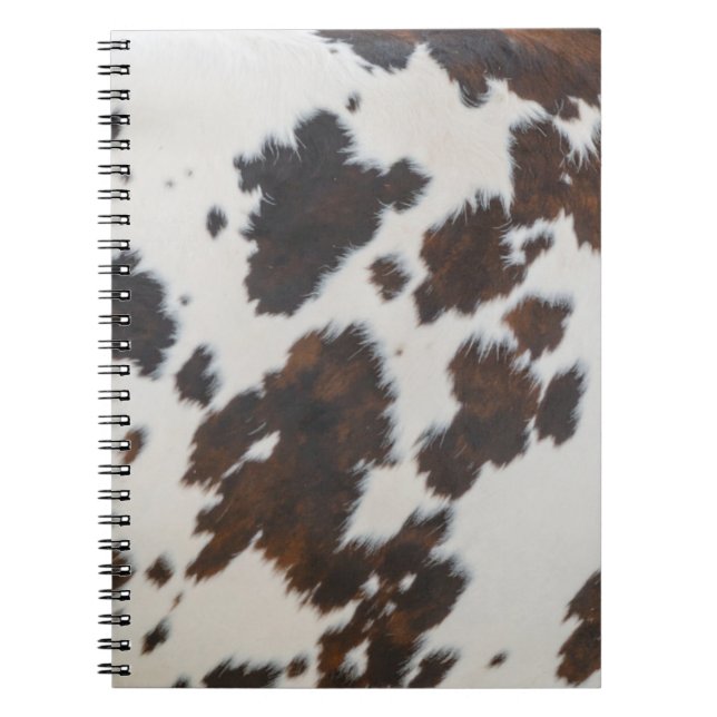 Carnet Monarch Cow Black  Fur  (Devant)