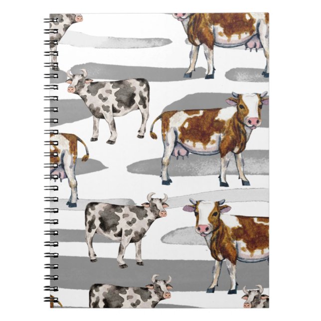 Carnet Monarch Cow Black  Fur  (Devant)