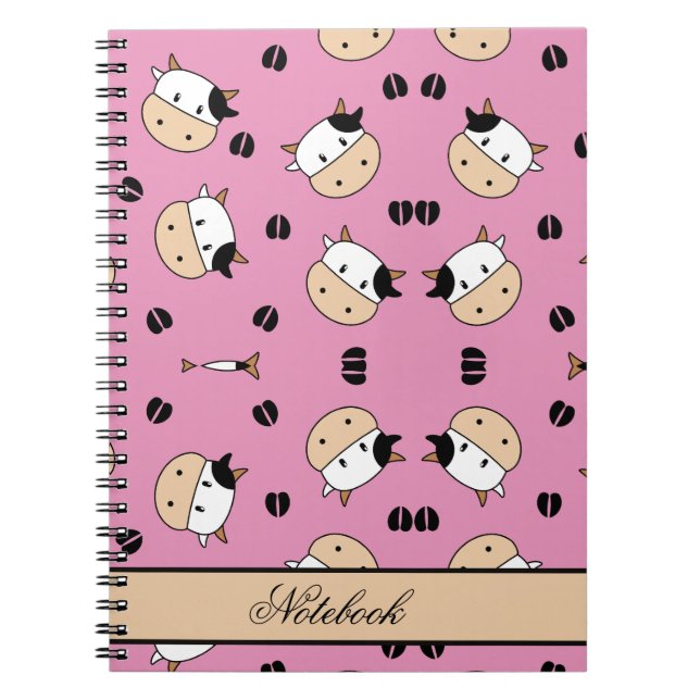 Carnet Monarque Vache Fourrure Noire (Devant)