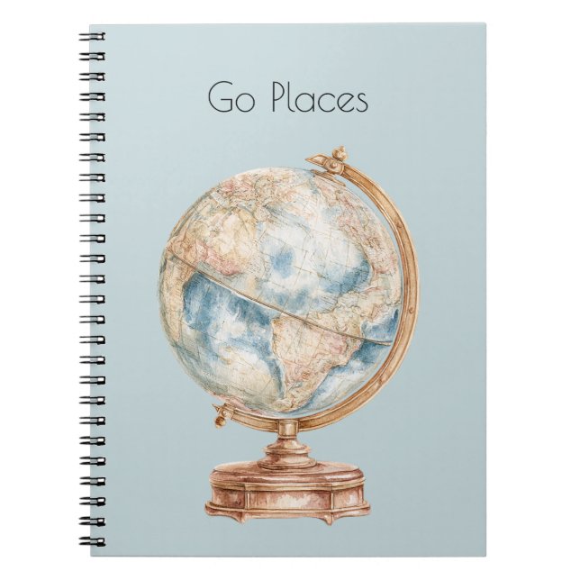 Carnet Monde Globe Aller Lieux (Devant)