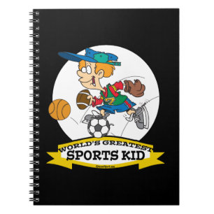 CARNET MONDE LES PLUS GRANDS SPORTS CARTOON POUR ENFANTS