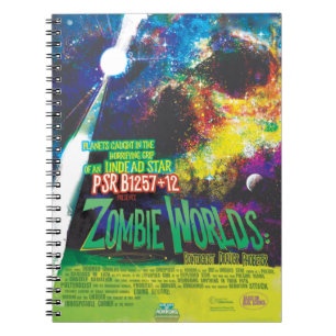 Carnet Mondes Zombie Galaxie d'Halloween