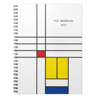 Carnet Mondrian II Design d'Art Moderne Minimaliste De St