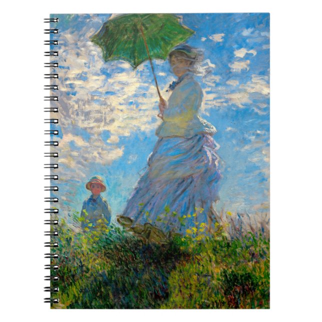 Carnet Monet Femme Parasol Impressionnisme (Devant)