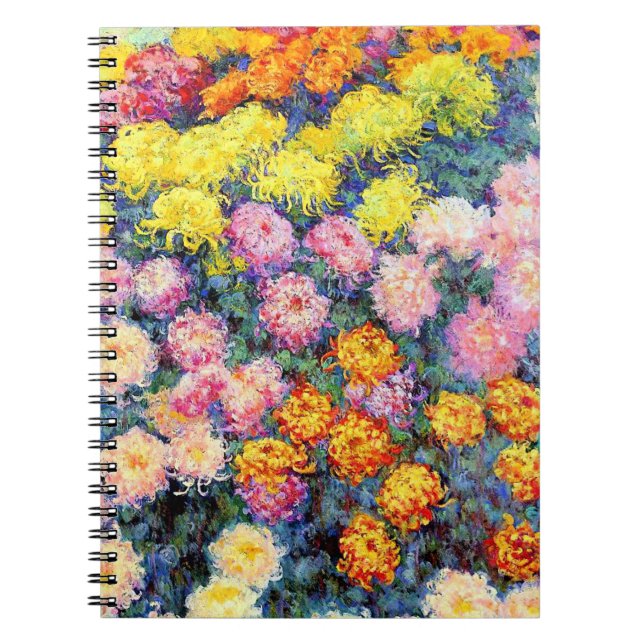 Carnet Monet, lit de Chrysanthemums, (Devant)