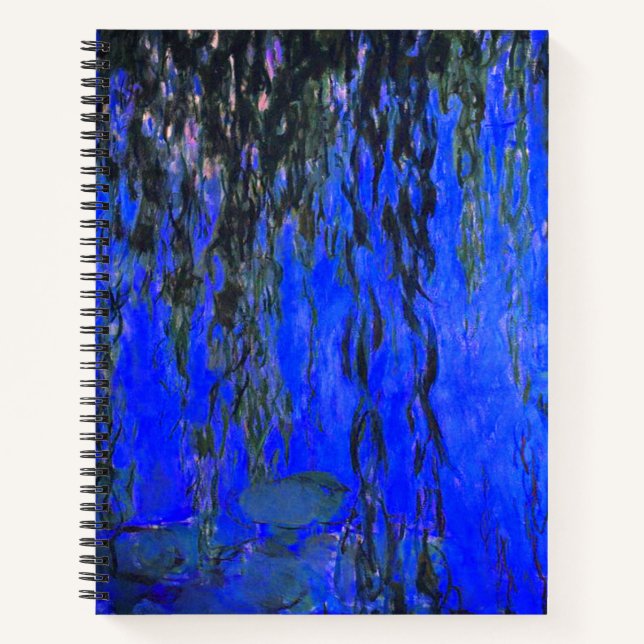 Carnet Monet Lys d'eau et Branches de saules de pleurs (Devant)