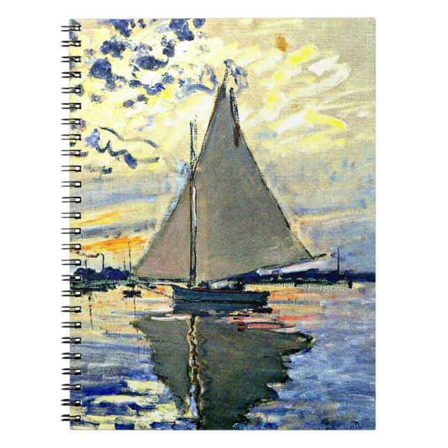 Carnet Monet - Sailboat at le Petit Gennevilliers (Devant)
