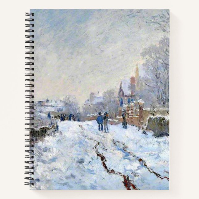 Carnet Monet - Snow Scene at Argenteuil (Devant)