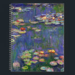 Carnet Monet Water Lilies Chef-d'oeuvre Peinture<br><div class="desc">Monet Water Lilies - Ce tableau Monet classique a été peint par Claude Monet en 1916. Il fait partie de sa célèbre collection de nénuphars où il peint dans son jardin à Giverney,  France. Un tableau de chef-d'oeuvre.</div>