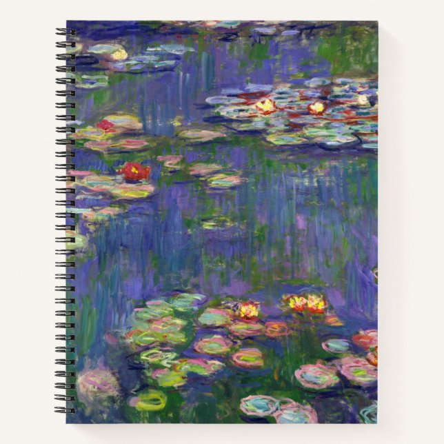 Carnet Monet Water Lilies Chef-d'oeuvre Peinture (Devant)