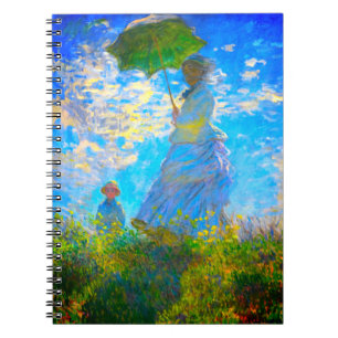 Carnet Monet Woman avec un parasol