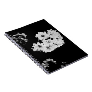 Carnet Monochrome Sakura Notebook - Elegant Black & White