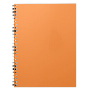 Carnet Monocolor orange simple et uni
