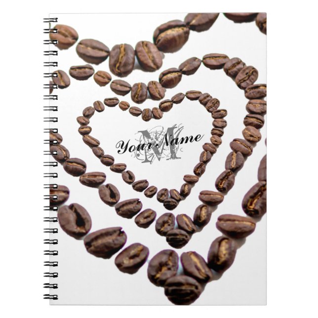 Carnet Monogram Coffeeholic personnalisable! (Devant)