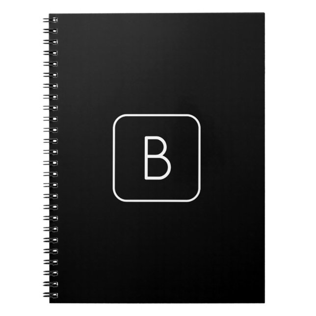 Carnet Monogram de Styled | White & Black (Devant)