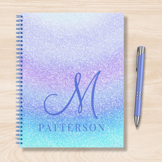 Carnet Monogram Girly Parties scintillant Chic Sparkle No (Créateur téléchargé)
