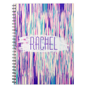 Carnet Monogramme abstrait Girly élégant de traçages
