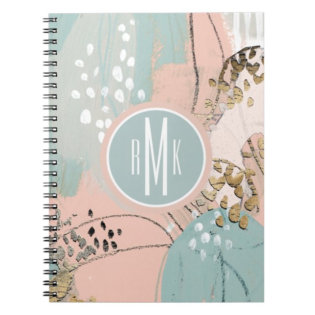Carnet Monogramme | Blush & Gold I (Devant)
