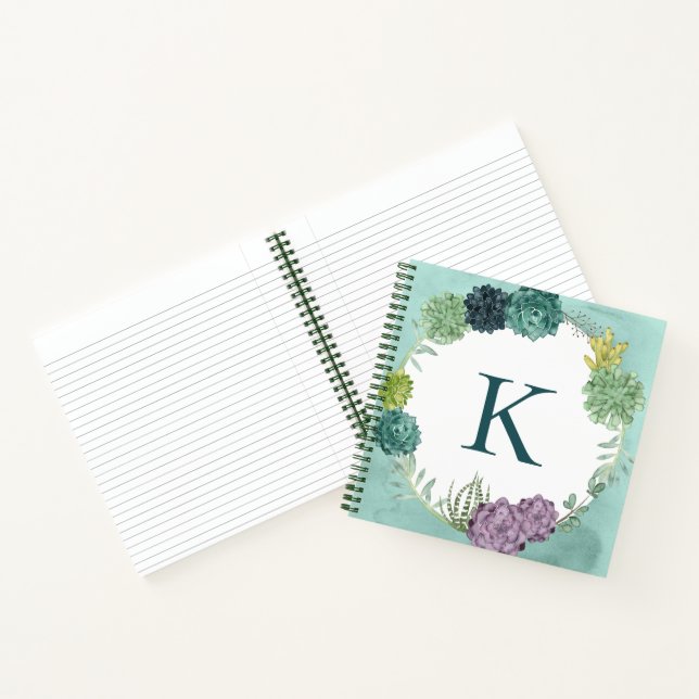 Carnet Monogramme | Bonheur des Plantes | Happines achète (Intérieur)