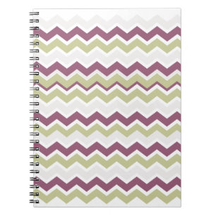 Carnet Monogramme Chevron Brick