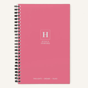 Carnet Monogramme Classique Rose Bubble Gum
