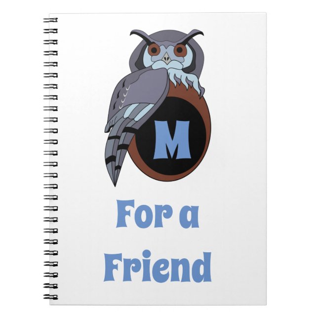 Carnet Monogramme de la goutte d'effroi (Devant)