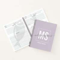 monogramme de nom de script moderne